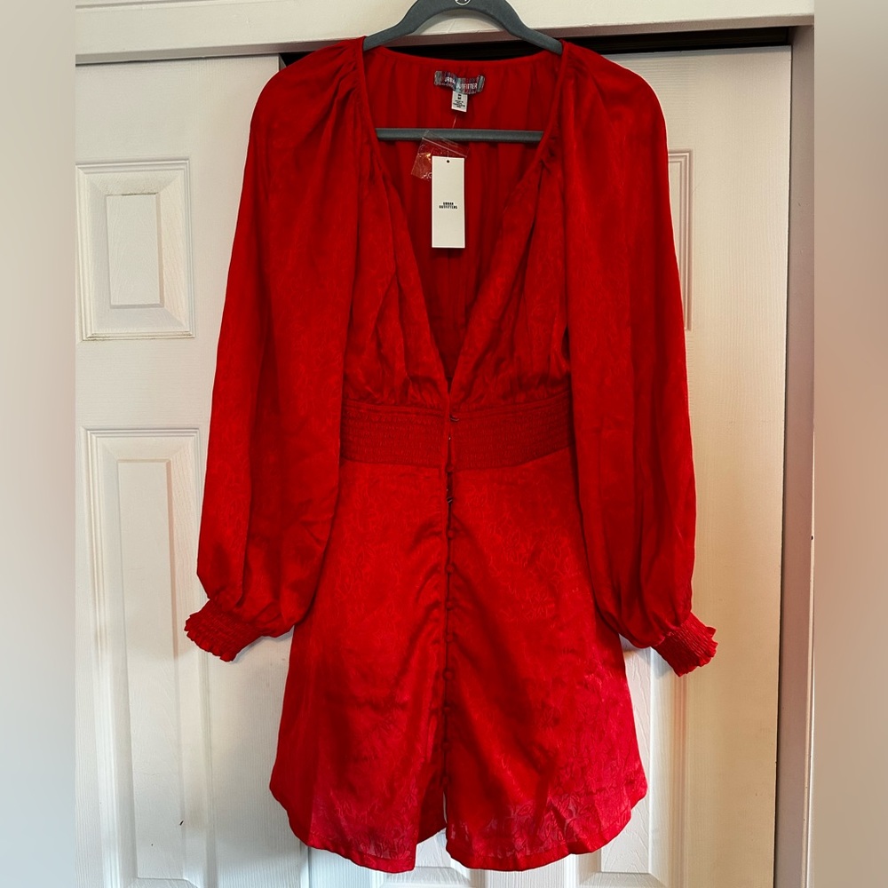 Urban Outfitters button up red dress
